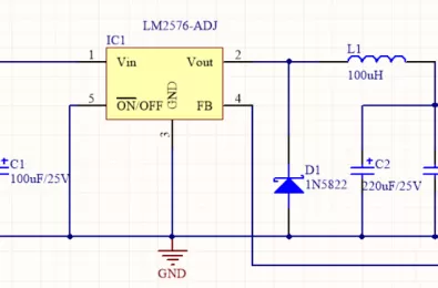 MẠCH NGUỒN HẠ ÁP DÙNG ADJ LM2576